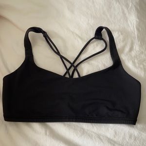 Lululemon free to be bra, size 6, black